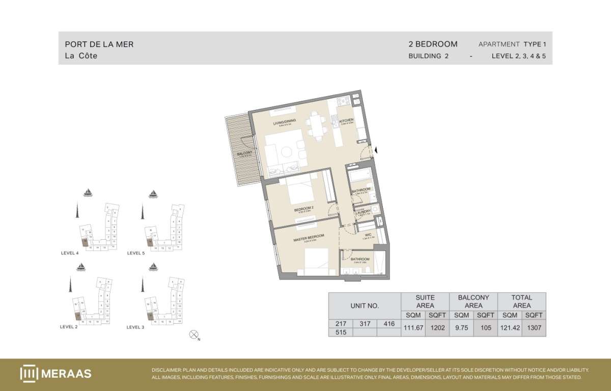 1-2BHK-Type 1 - Unit 217,317,416,515